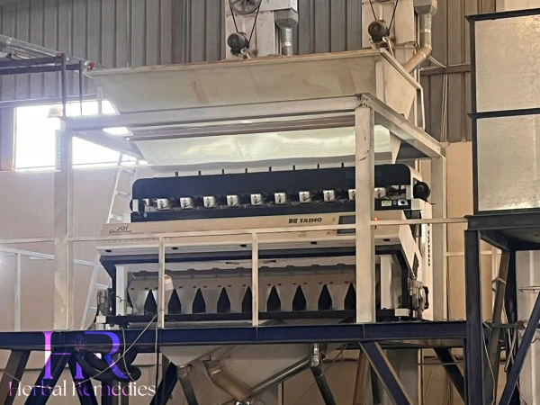 close-up of sortex machine for 99% to 99.97% seed purity
